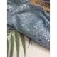 Ткань джинс голубой с пайетками